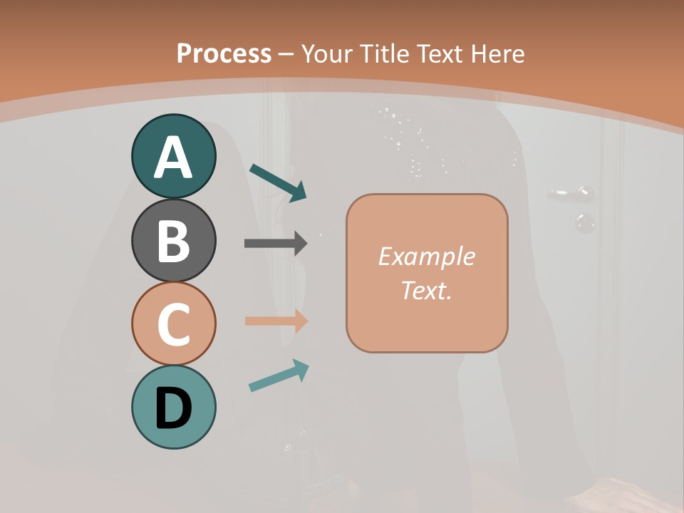 Portrait Of A Beautiful Young Woman PowerPoint Template