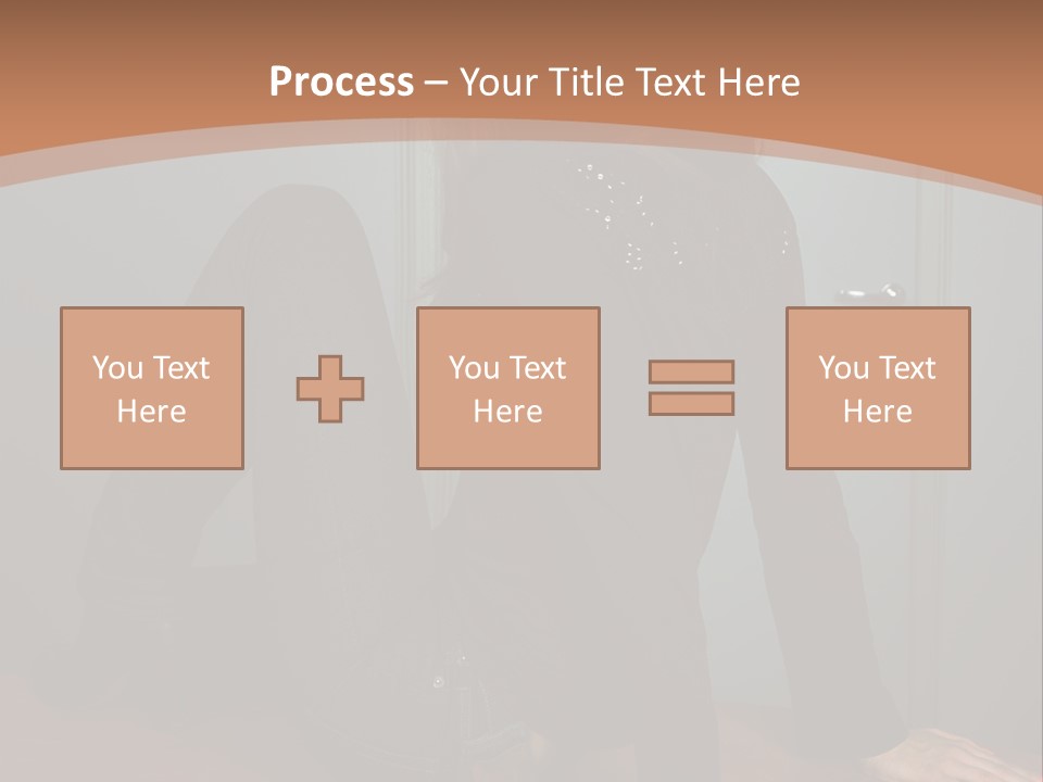 Portrait Of A Beautiful Young Woman PowerPoint Template