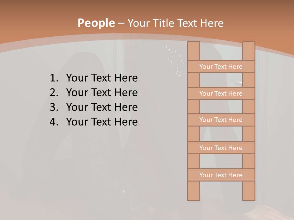 Portrait Of A Beautiful Young Woman PowerPoint Template