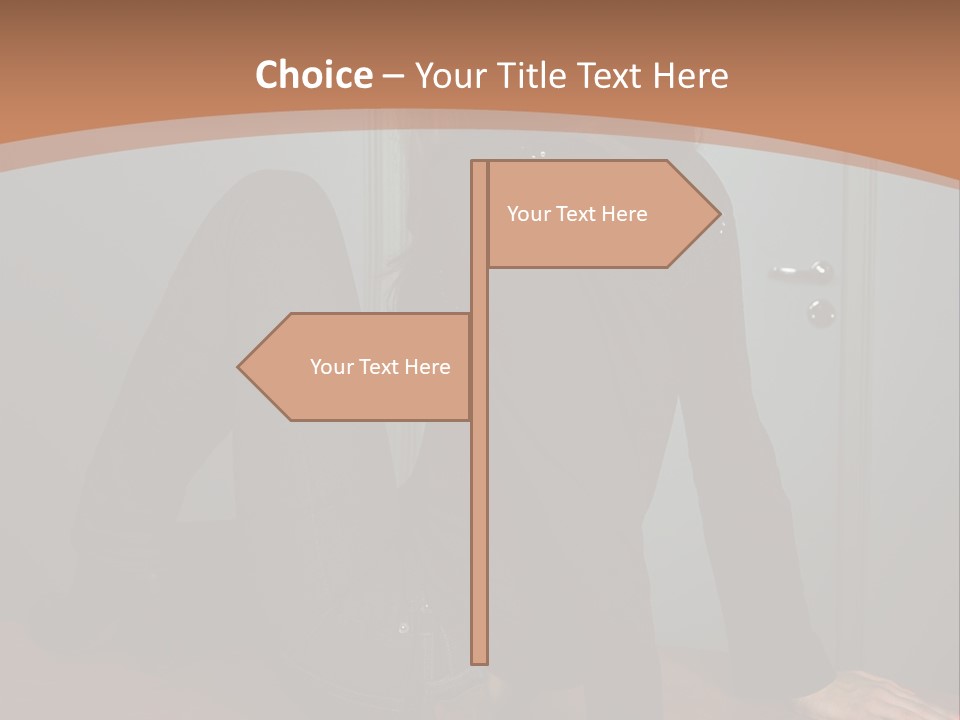 Portrait Of A Beautiful Young Woman PowerPoint Template