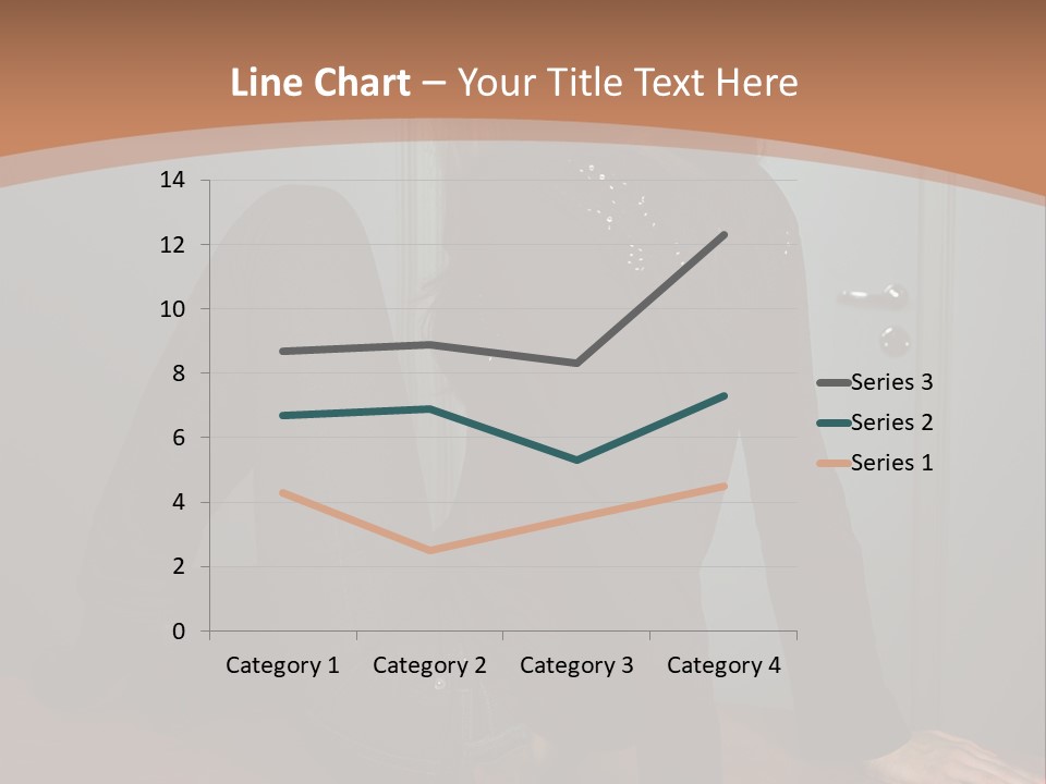Portrait Of A Beautiful Young Woman PowerPoint Template