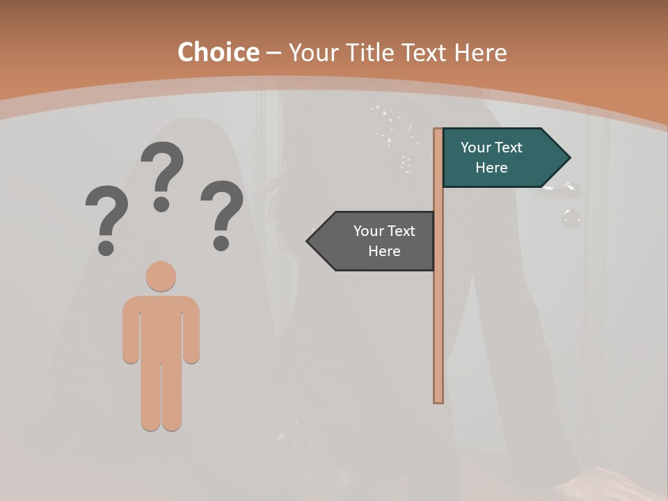 Portrait Of A Beautiful Young Woman PowerPoint Template