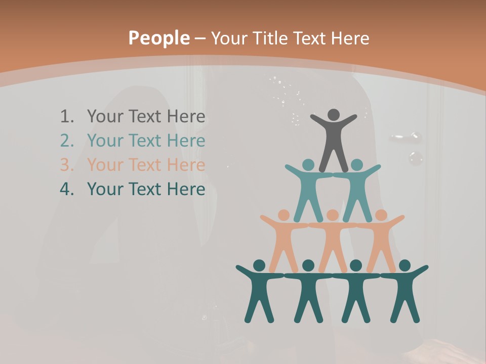 Portrait Of A Beautiful Young Woman PowerPoint Template