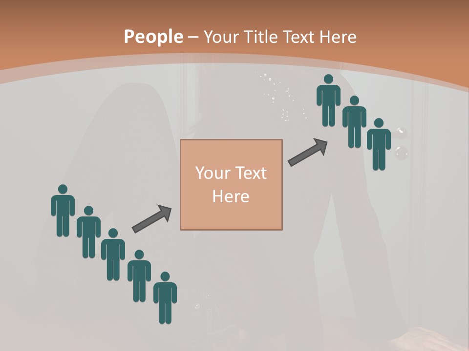 Portrait Of A Beautiful Young Woman PowerPoint Template