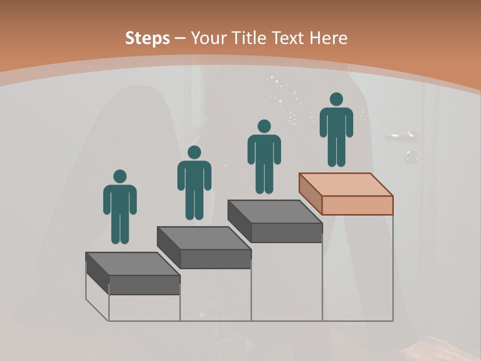 Portrait Of A Beautiful Young Woman PowerPoint Template