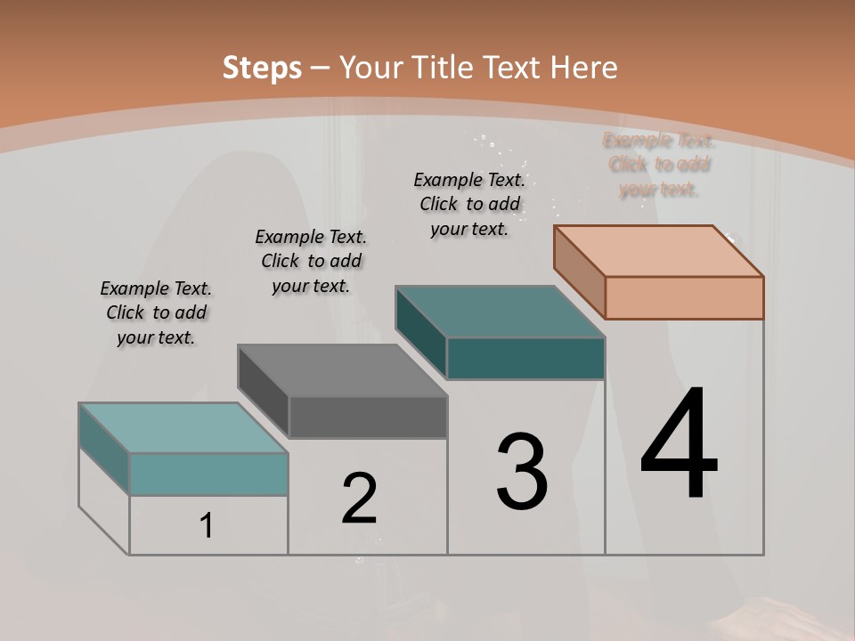 Portrait Of A Beautiful Young Woman PowerPoint Template