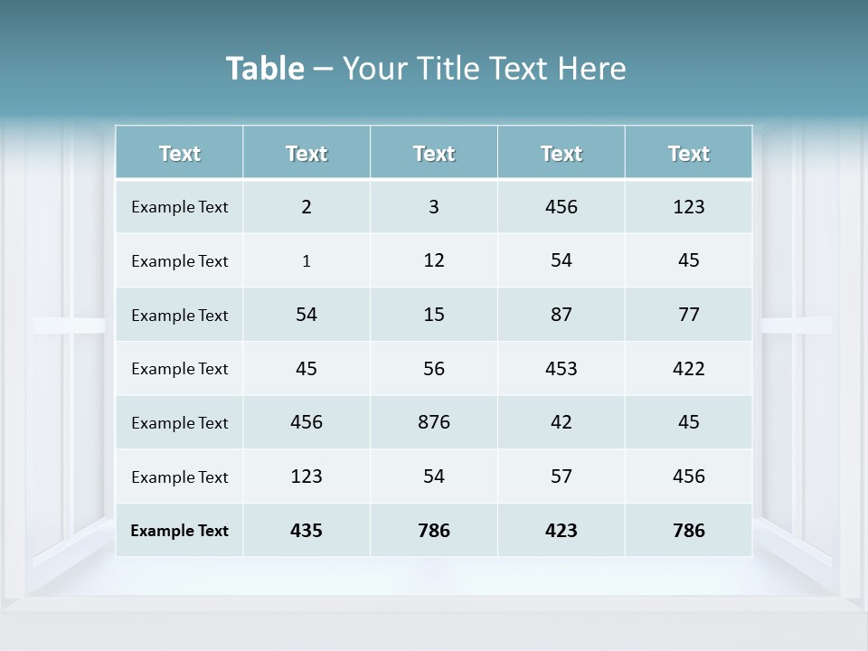 The Nature Behind A Window 3D Render With Inserted Photo PowerPoint Template