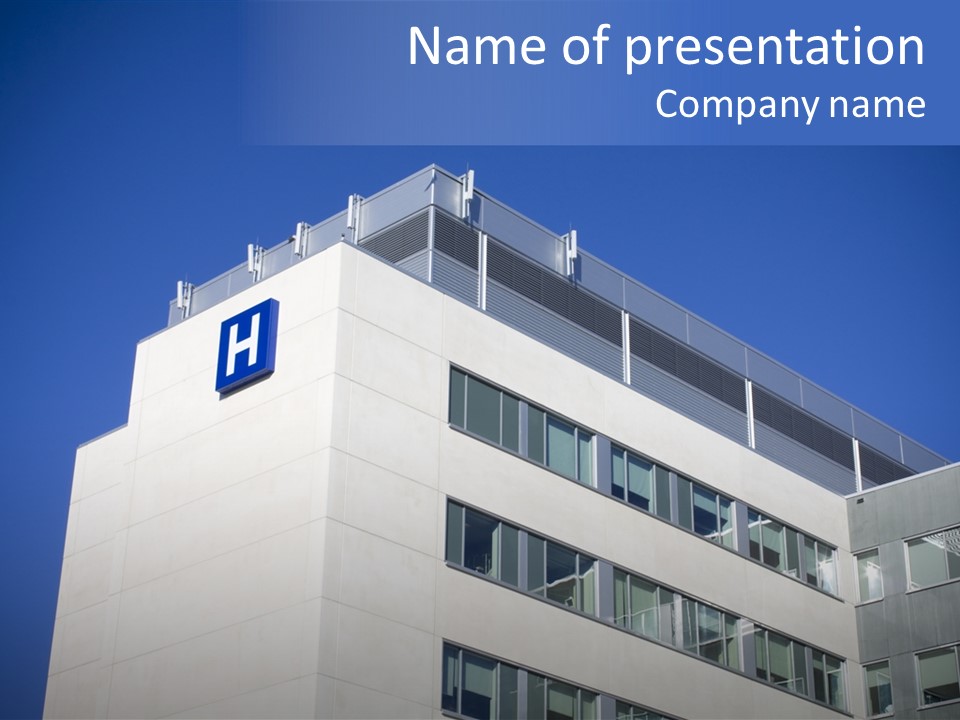 Modern Hospital In Canada PowerPoint Template