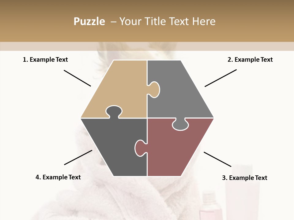 Sweet Chihuahua With Spa Accessories And Pink Towel Isolated On White Background PowerPoint Template