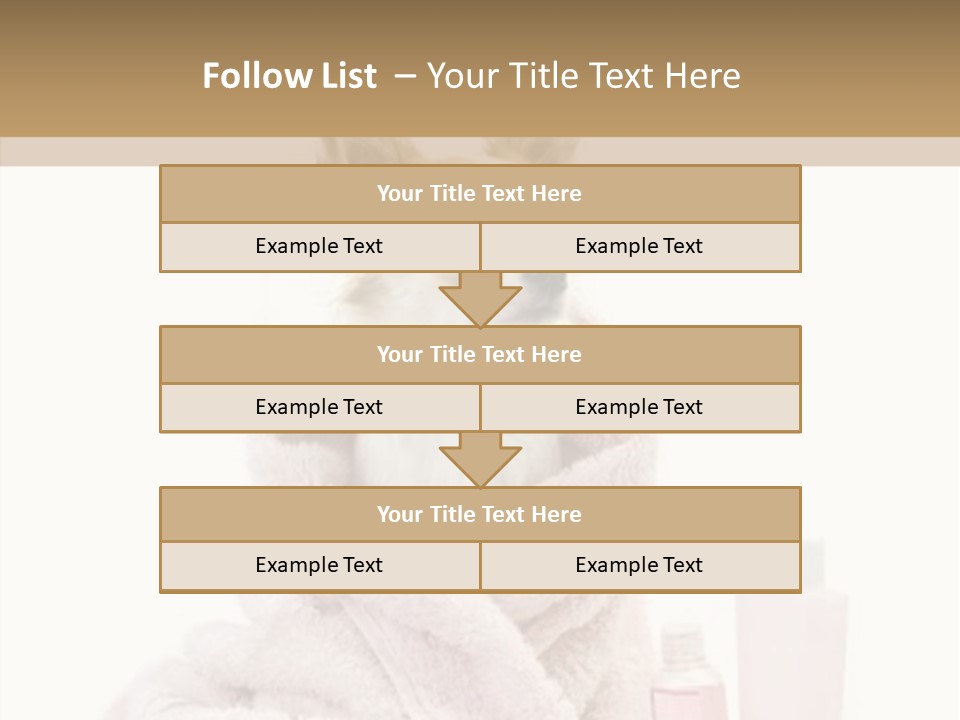 Sweet Chihuahua With Spa Accessories And Pink Towel Isolated On White Background PowerPoint Template