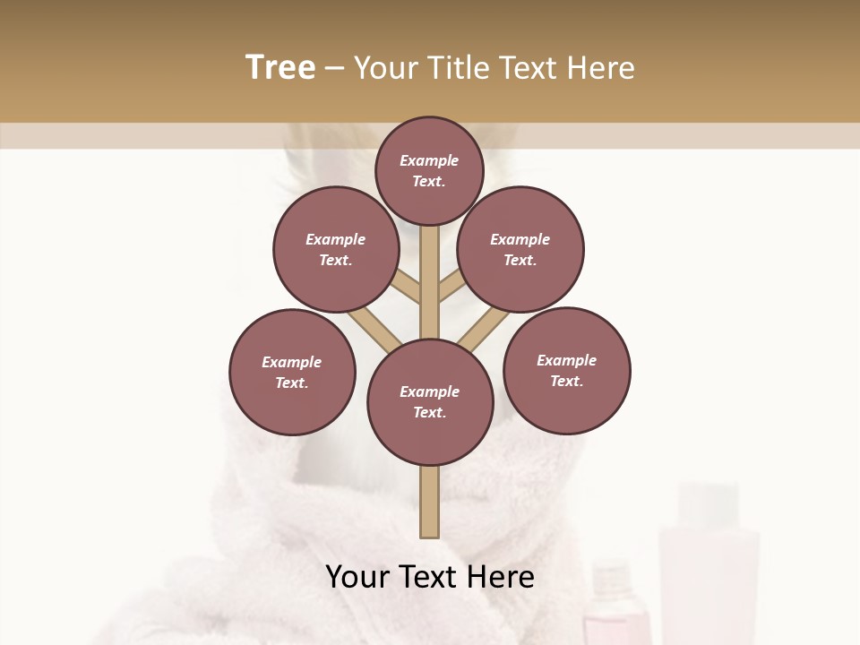 Sweet Chihuahua With Spa Accessories And Pink Towel Isolated On White Background PowerPoint Template