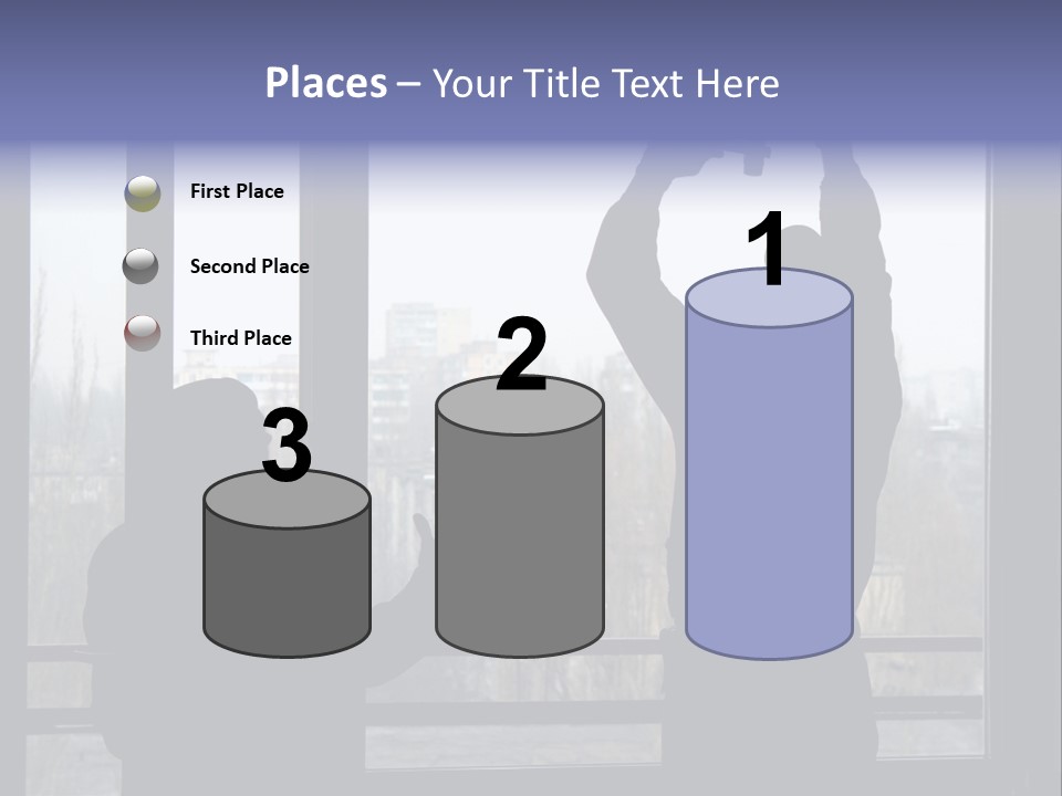 Installation Of A Window On A Background Of The House PowerPoint Template