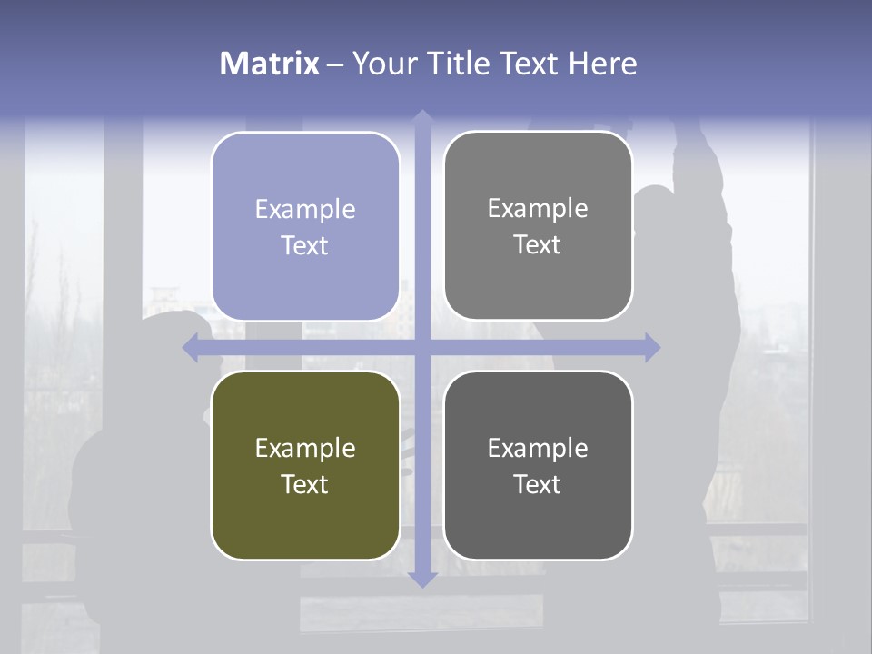 Installation Of A Window On A Background Of The House PowerPoint Template