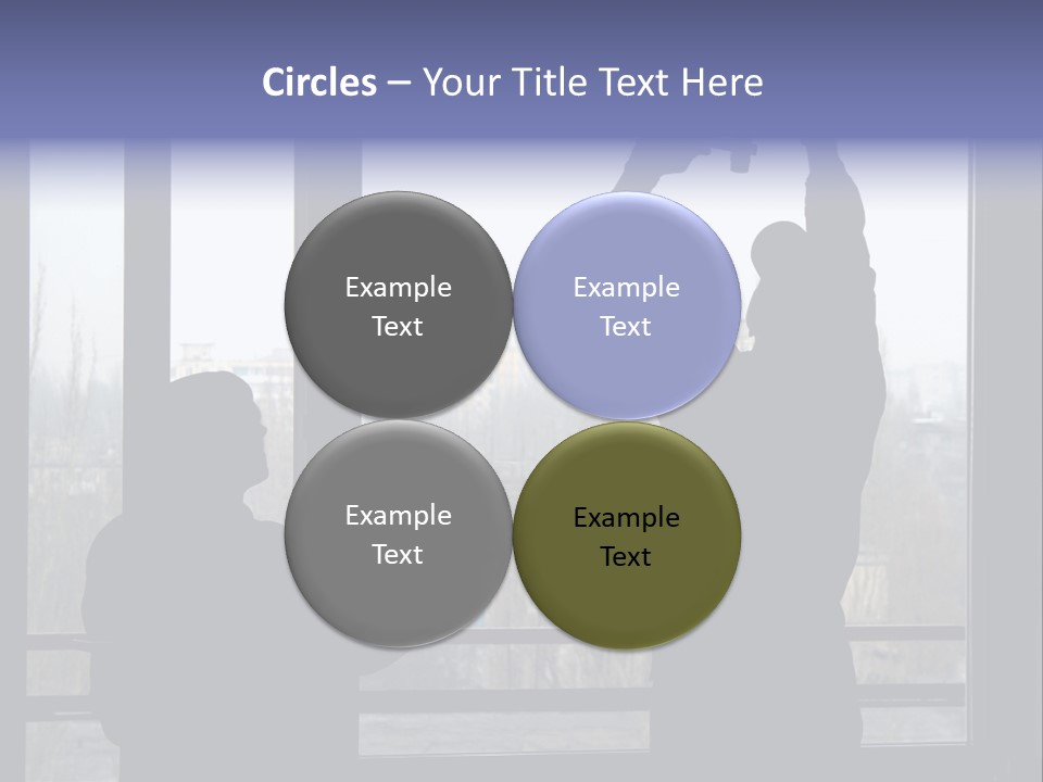 Installation Of A Window On A Background Of The House PowerPoint Template