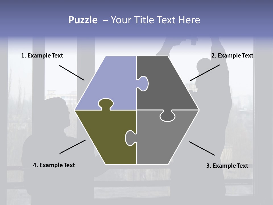 Installation Of A Window On A Background Of The House PowerPoint Template