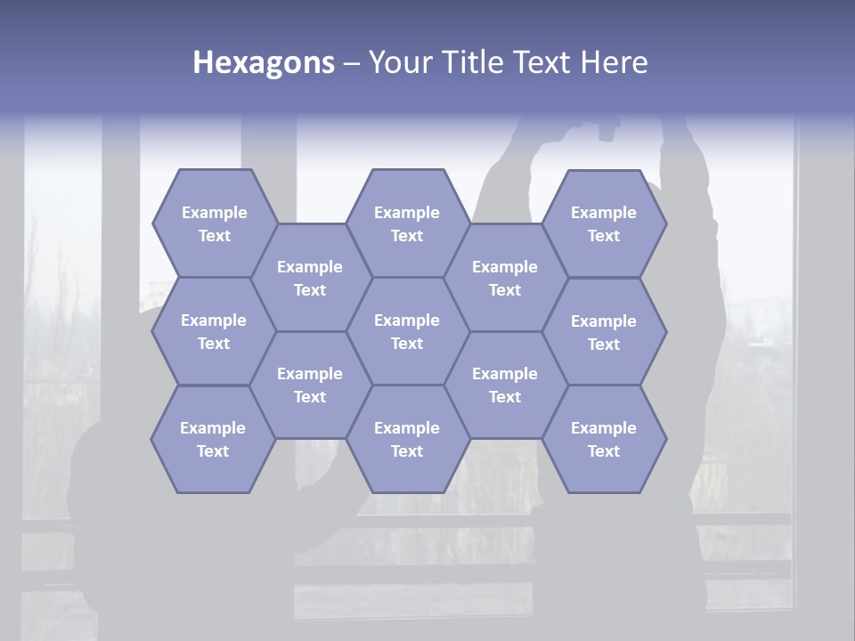 Installation Of A Window On A Background Of The House PowerPoint Template
