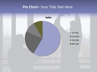 Installation Of A Window On A Background Of The House PowerPoint Template