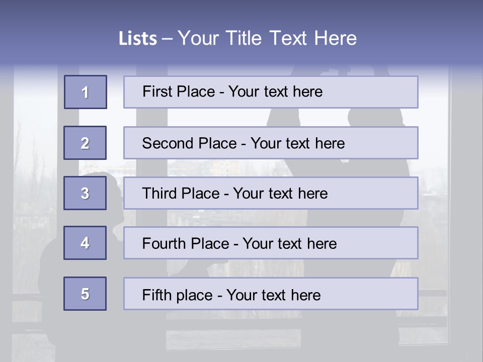 Installation Of A Window On A Background Of The House PowerPoint Template
