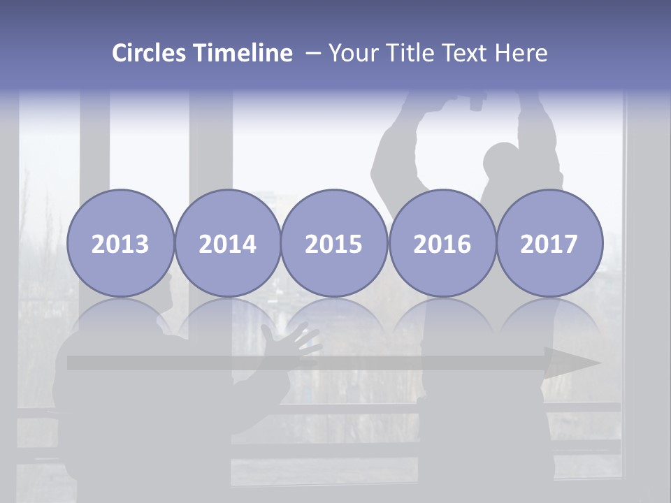 Installation Of A Window On A Background Of The House PowerPoint Template