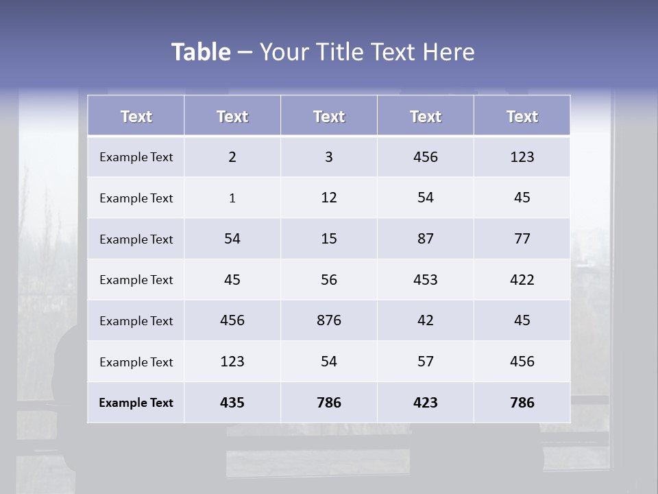 Installation Of A Window On A Background Of The House PowerPoint Template