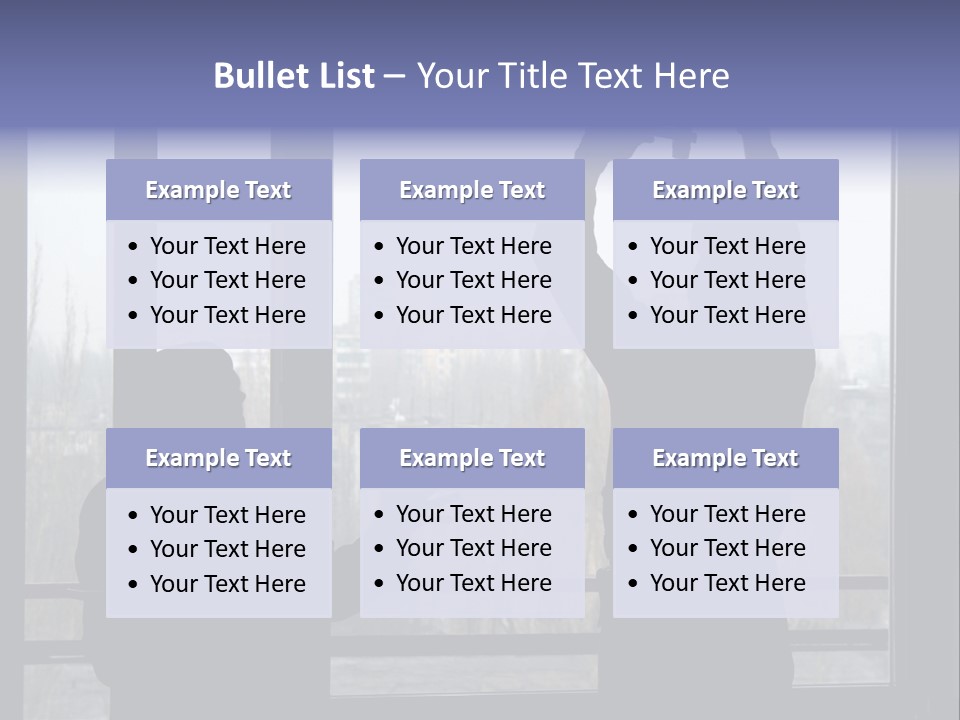 Installation Of A Window On A Background Of The House PowerPoint Template