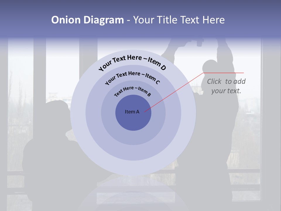Installation Of A Window On A Background Of The House PowerPoint Template