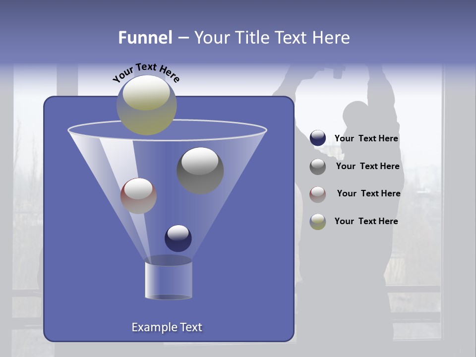 Installation Of A Window On A Background Of The House PowerPoint Template