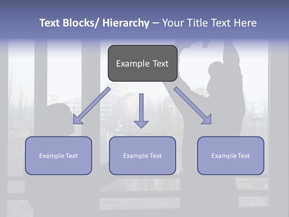 Installation Of A Window On A Background Of The House PowerPoint Template