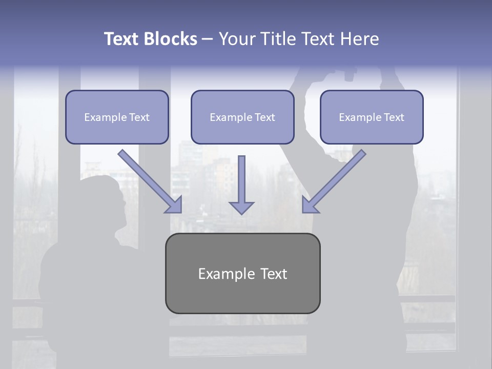 Installation Of A Window On A Background Of The House PowerPoint Template