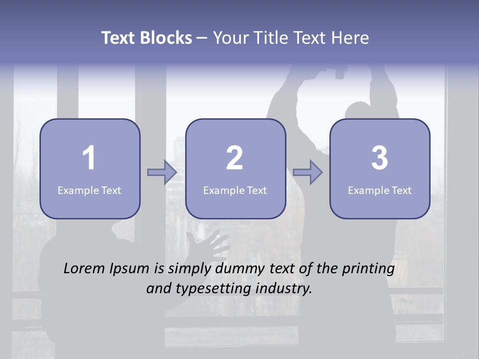 Installation Of A Window On A Background Of The House PowerPoint Template