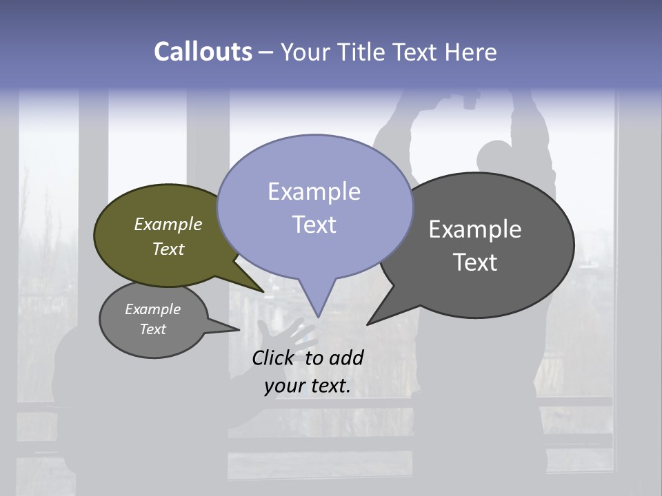 Installation Of A Window On A Background Of The House PowerPoint Template