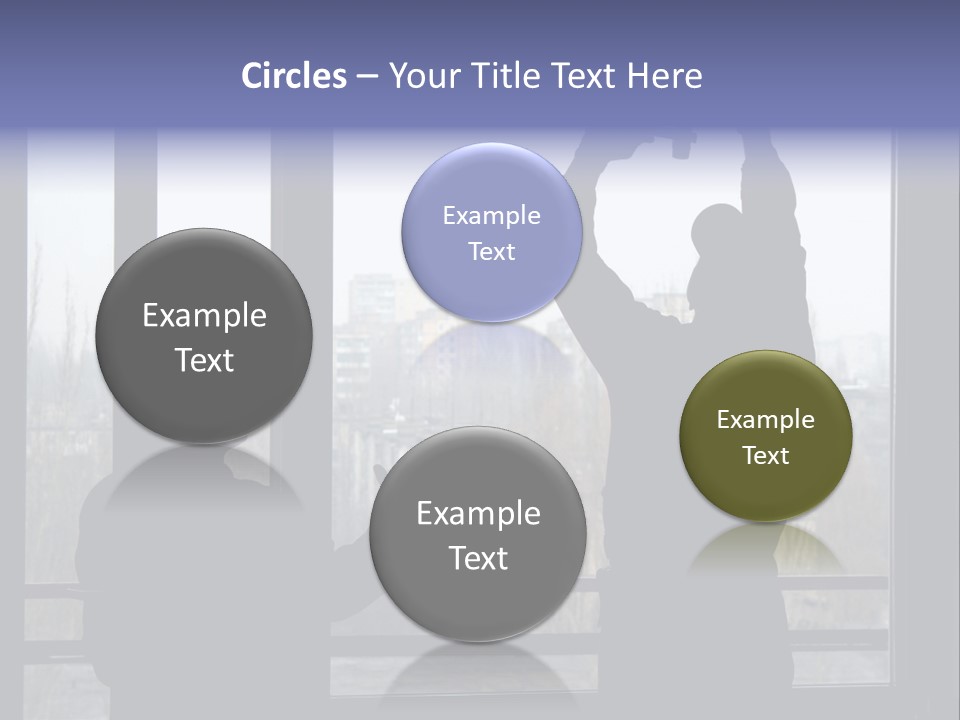 Installation Of A Window On A Background Of The House PowerPoint Template