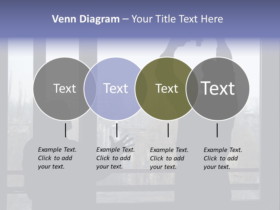 Installation Of A Window On A Background Of The House PowerPoint Template