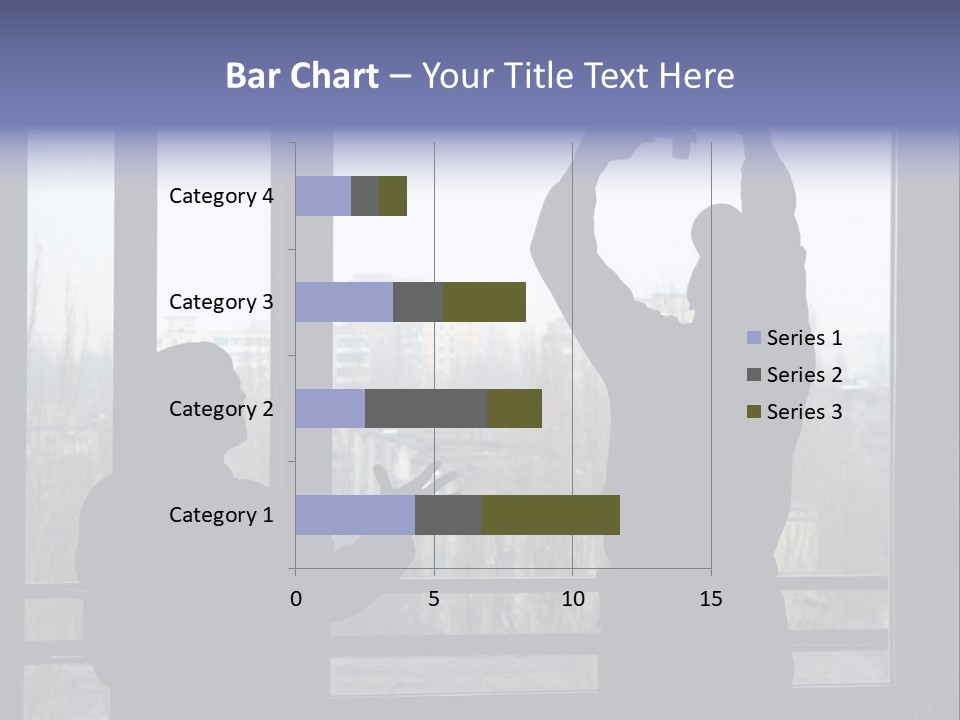 Installation Of A Window On A Background Of The House PowerPoint Template