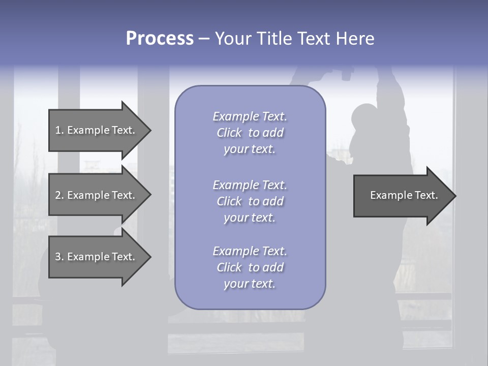 Installation Of A Window On A Background Of The House PowerPoint Template