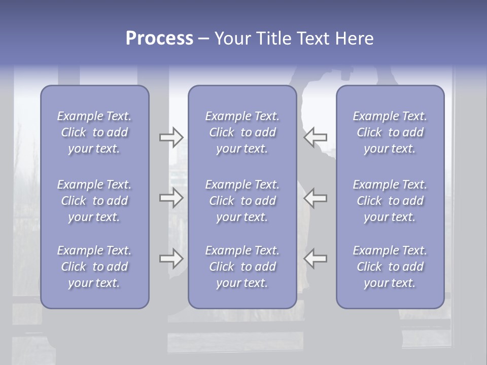 Installation Of A Window On A Background Of The House PowerPoint Template