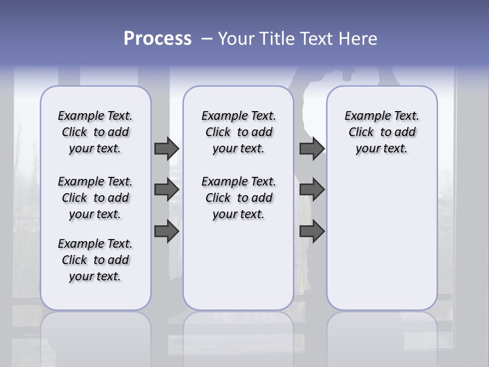 Installation Of A Window On A Background Of The House PowerPoint Template
