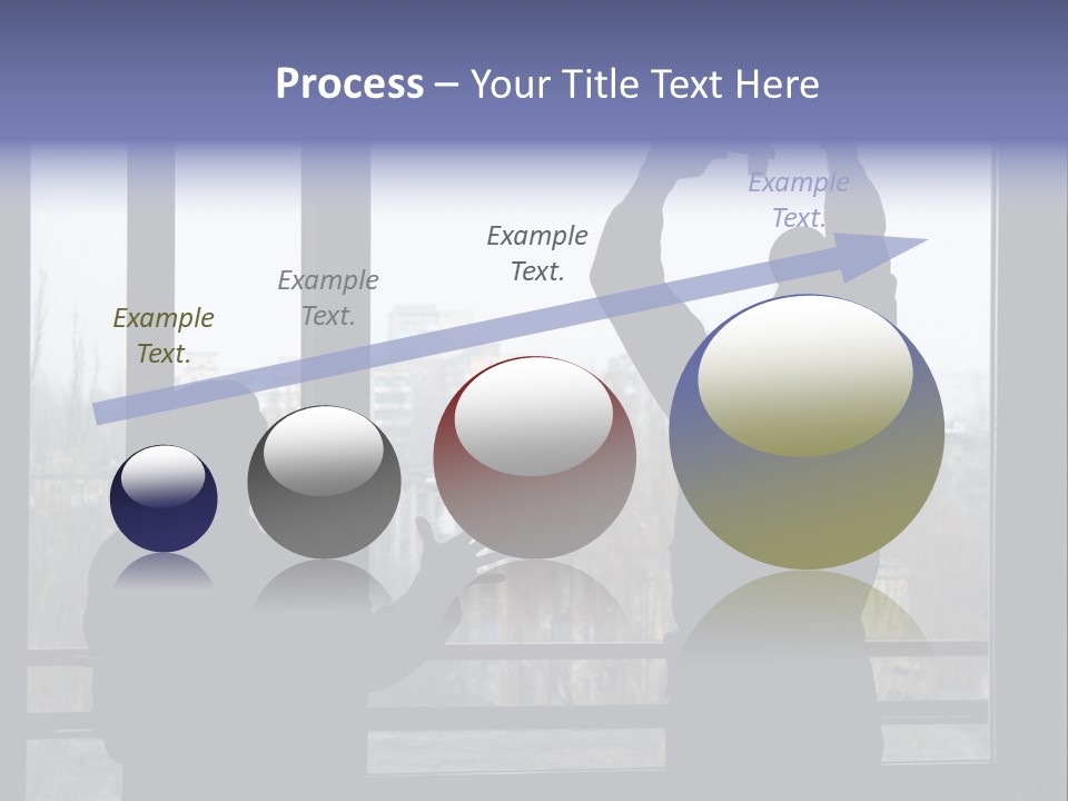 Installation Of A Window On A Background Of The House PowerPoint Template