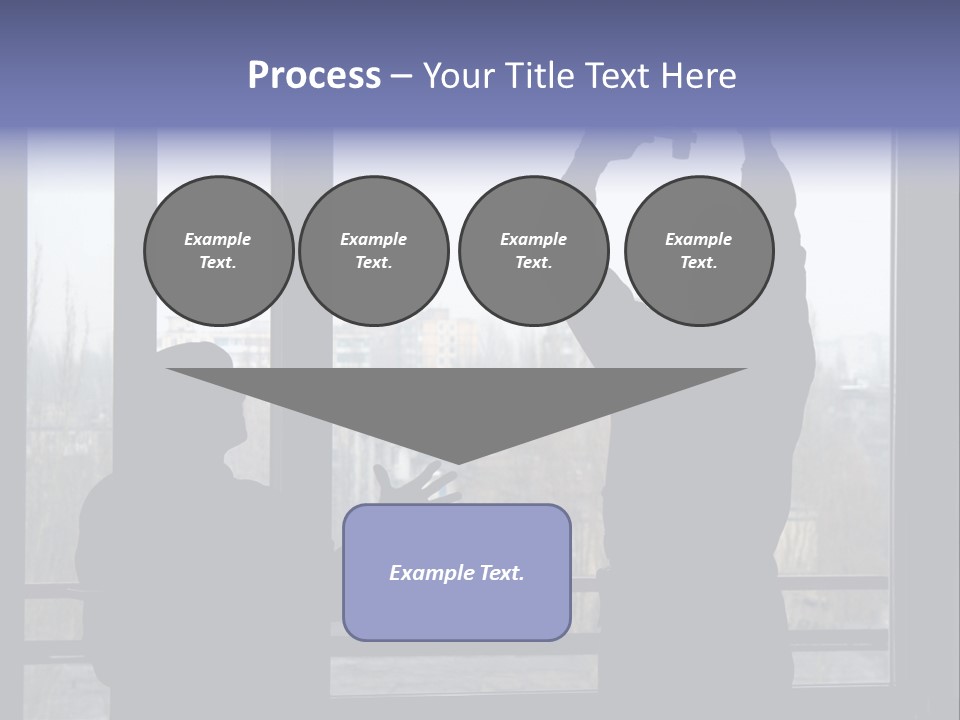 Installation Of A Window On A Background Of The House PowerPoint Template