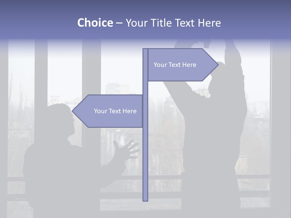 Installation Of A Window On A Background Of The House PowerPoint Template