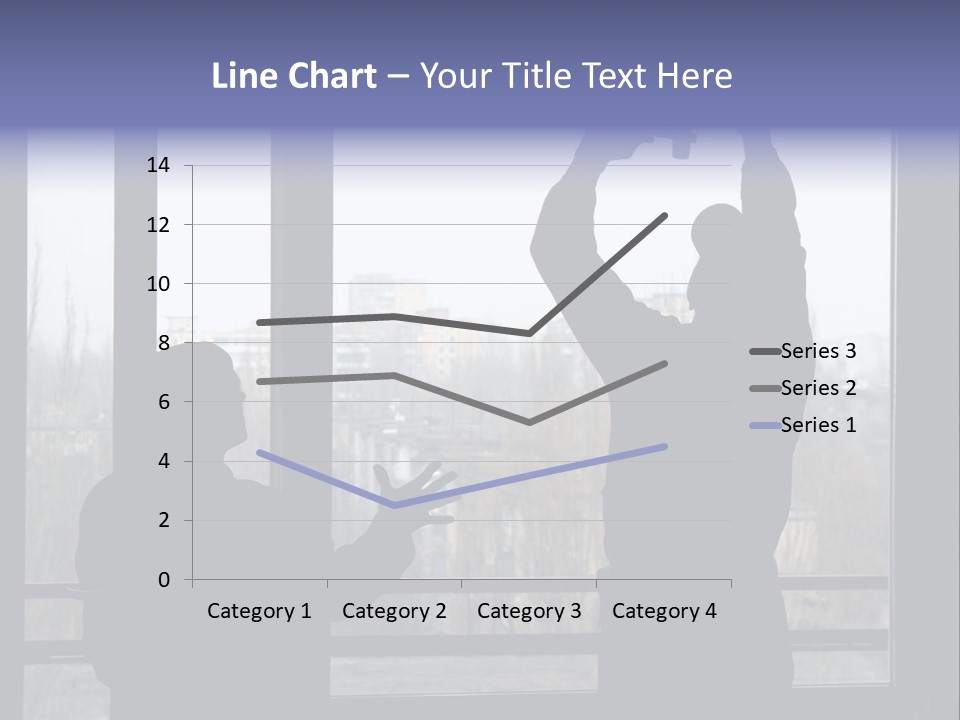 Installation Of A Window On A Background Of The House PowerPoint Template