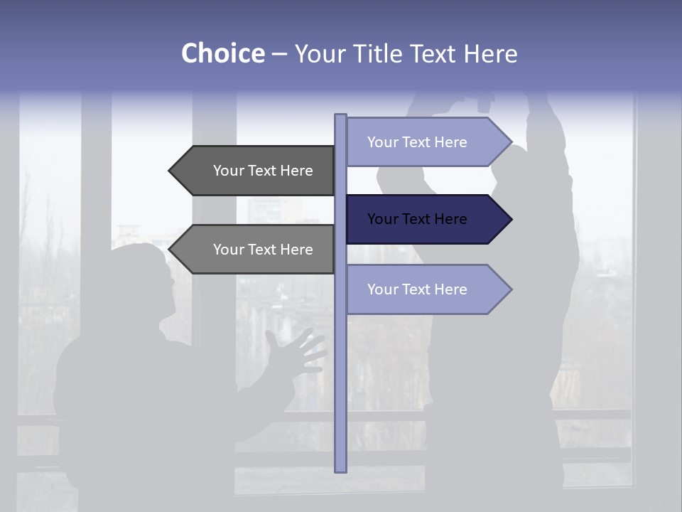 Installation Of A Window On A Background Of The House PowerPoint Template