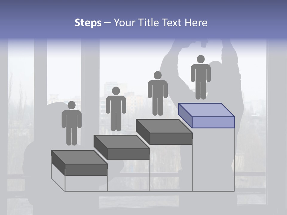 Installation Of A Window On A Background Of The House PowerPoint Template