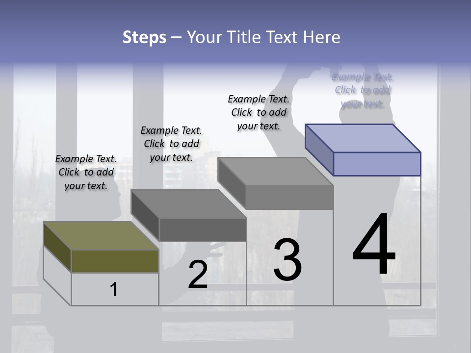 Installation Of A Window On A Background Of The House PowerPoint Template