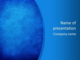 Blue Paint Background PowerPoint Template