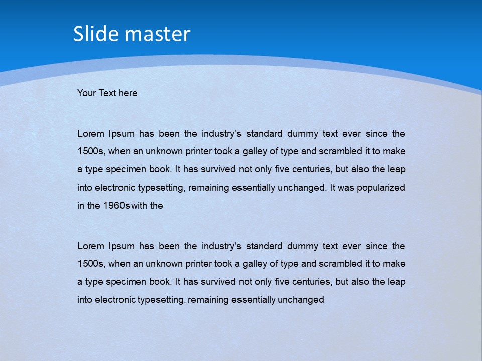 Blue Paint Background PowerPoint Template