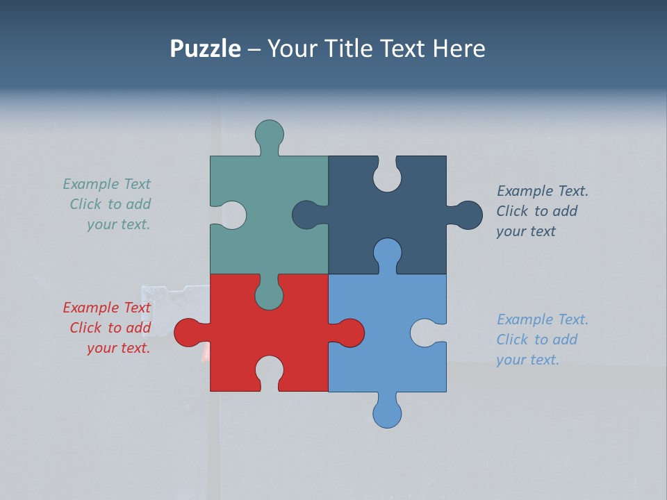 Red Lock On Black Wood Wall PowerPoint Template