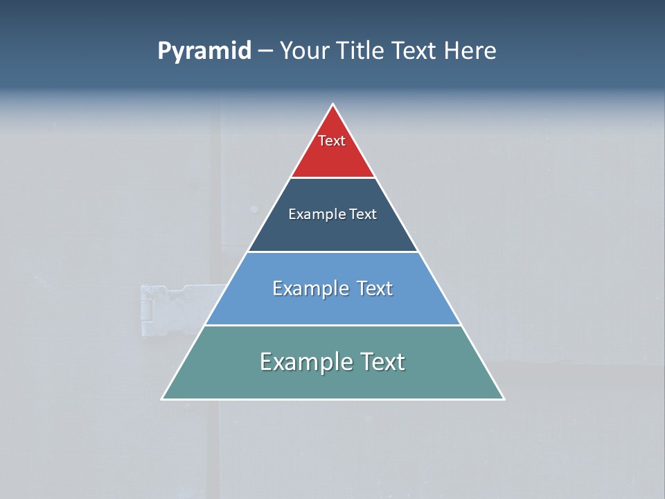 Red Lock On Black Wood Wall PowerPoint Template