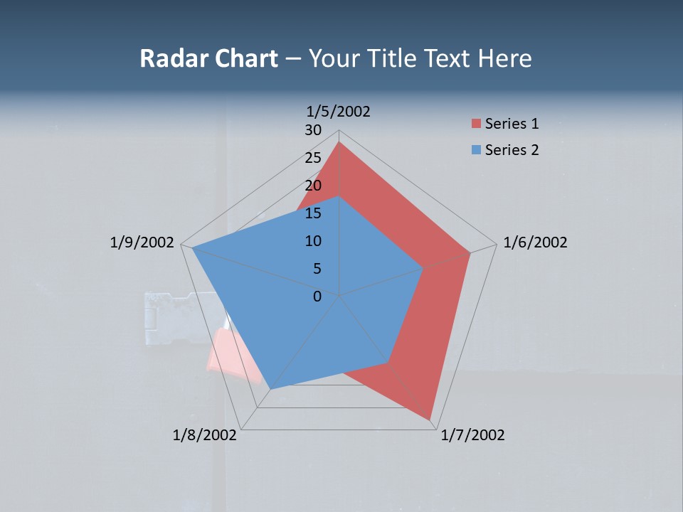 Red Lock On Black Wood Wall PowerPoint Template