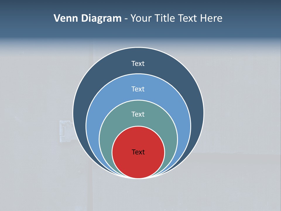Red Lock On Black Wood Wall PowerPoint Template